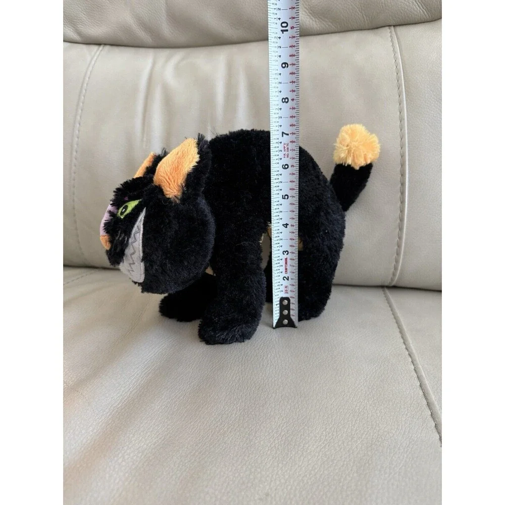 Gund Halloween Tabbie Cat Black Arched HTF Limited Plush 11x7 EUC